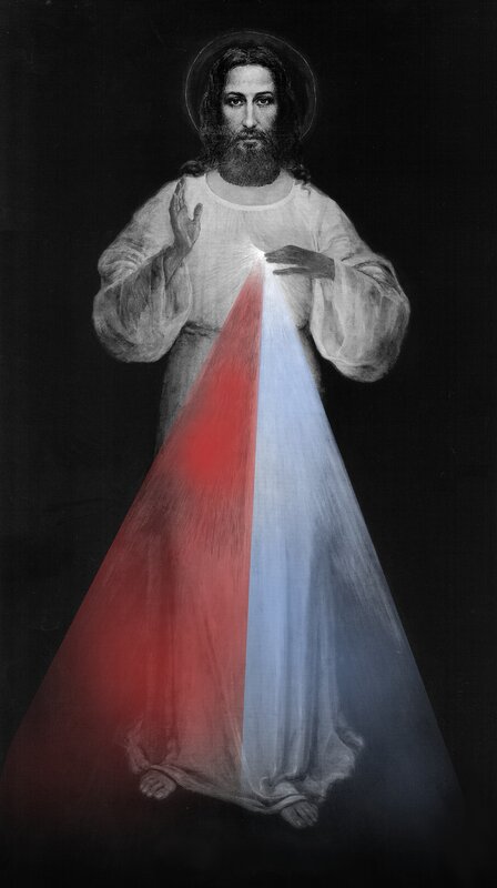 Jesus Christ with Rays — Black
