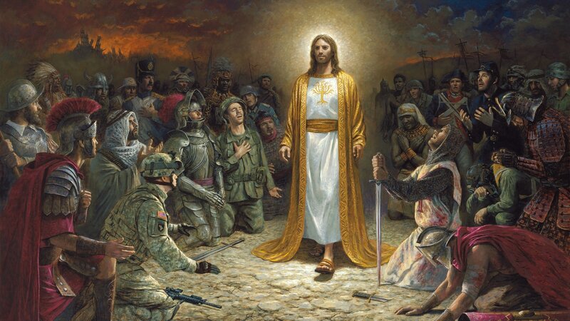 Jesus Christ with Soldiers