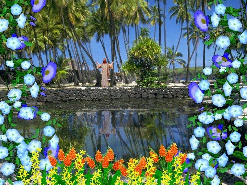 Jesus Figure on Beach