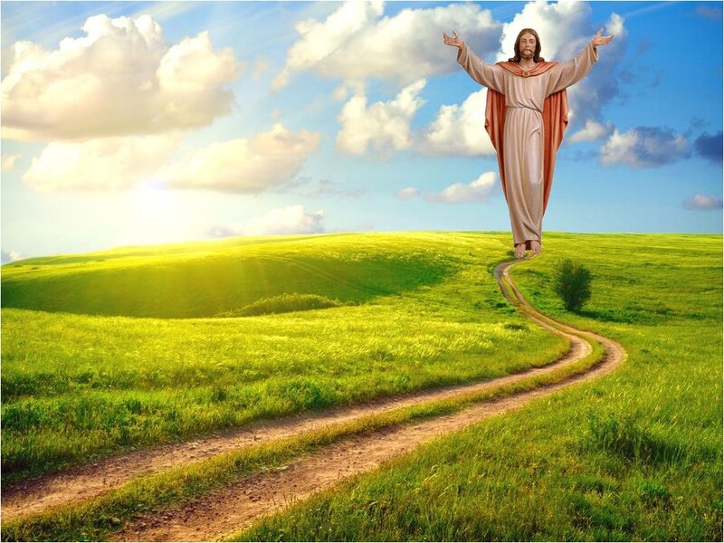 Jesus Figure on Hill