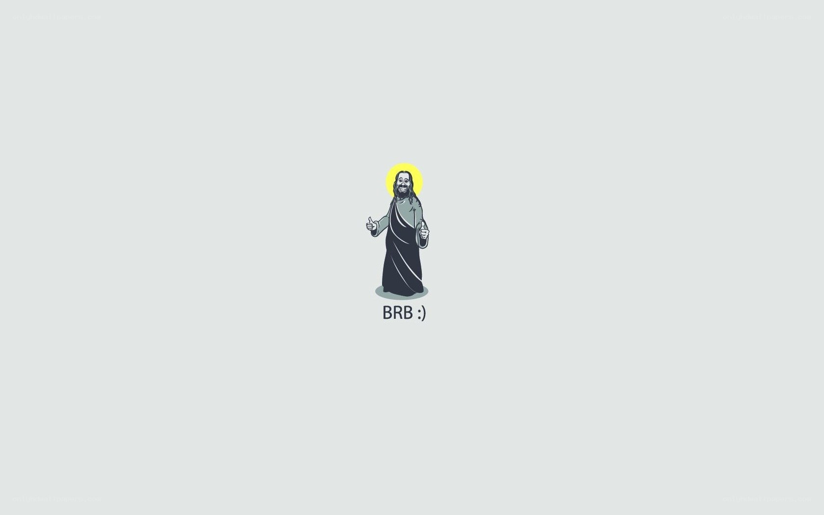 Jesus giving thumbs up