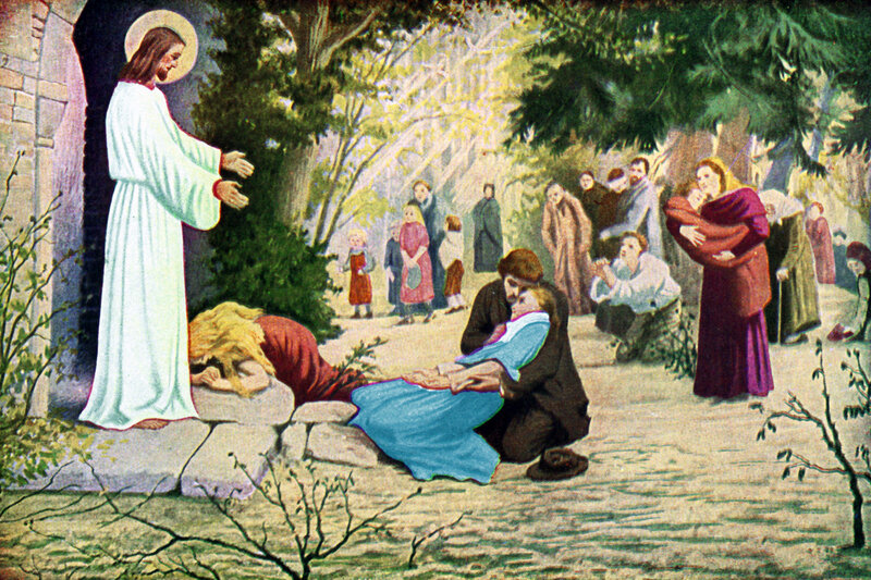 Jesus Healing a Woman