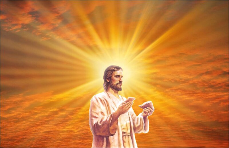 Jesus Holding Bread