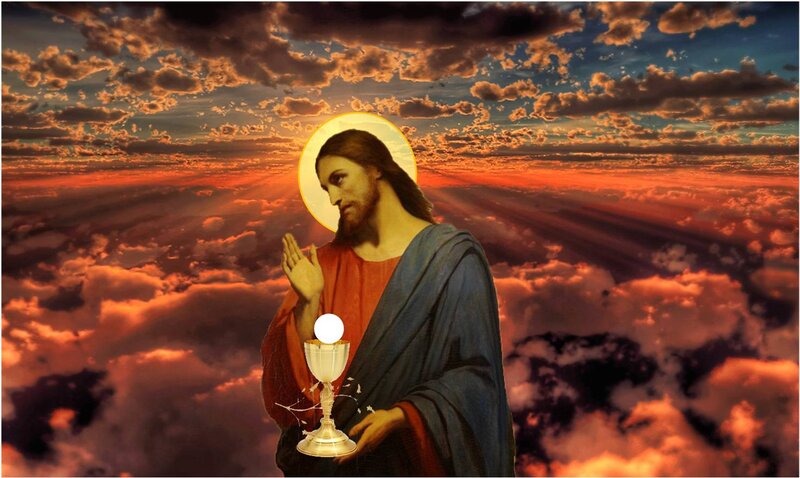 Jesus Holding Chalice