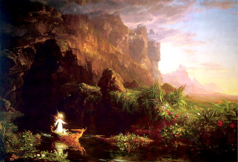 Jesus in a boat on water