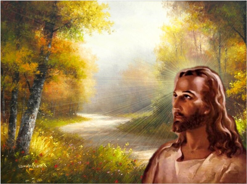 Jesus in a Forest