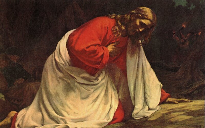 Jesus in Gethsemane