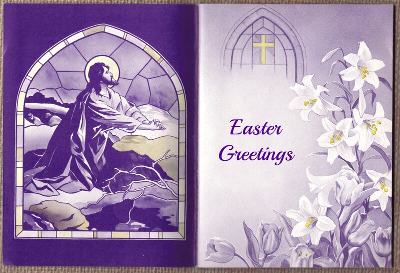 Jesus in Stained Glass — Purple