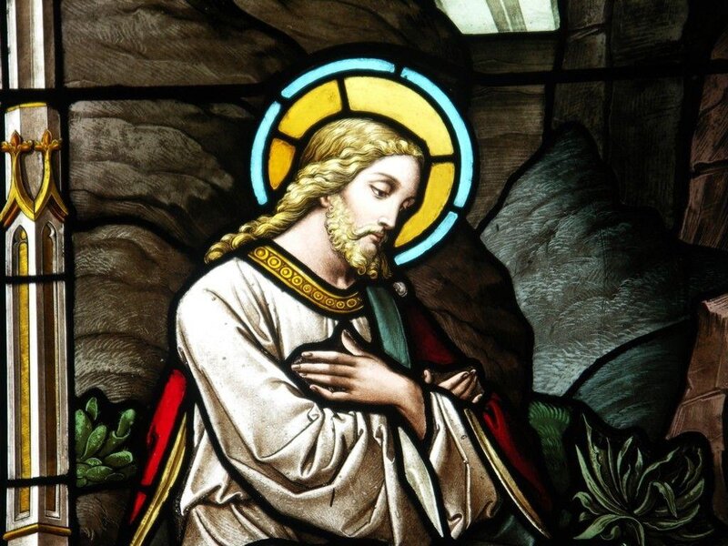 Jesus in Stained Glass
