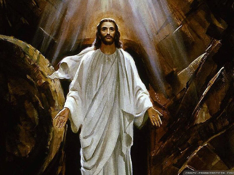 Jesus in White Robe