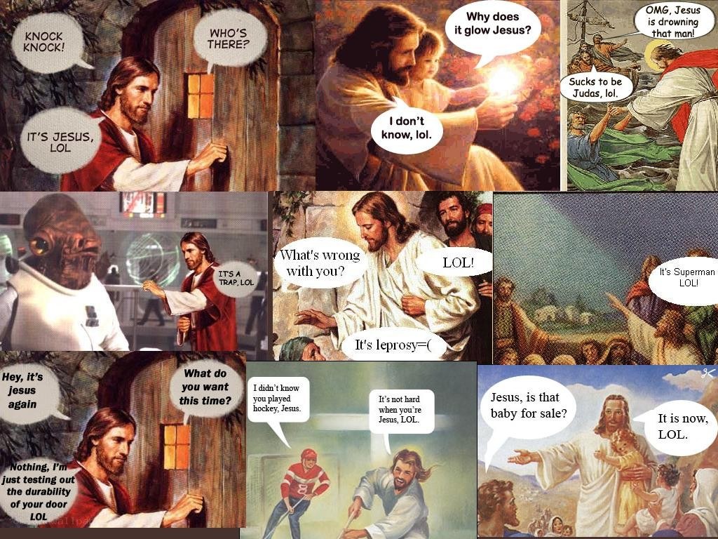 Jesus meme collage