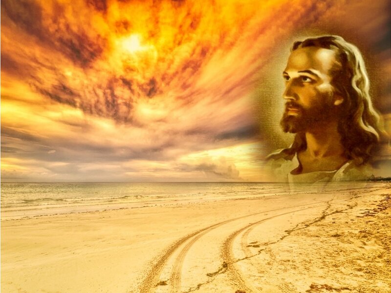 Jesus on a Beach — Orange