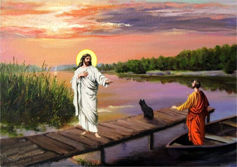 Jesus on a Dock