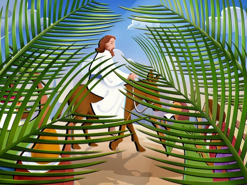 Jesus on a Donkey — Green