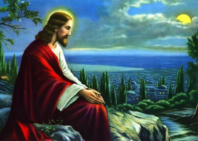 Jesus on a Rock
