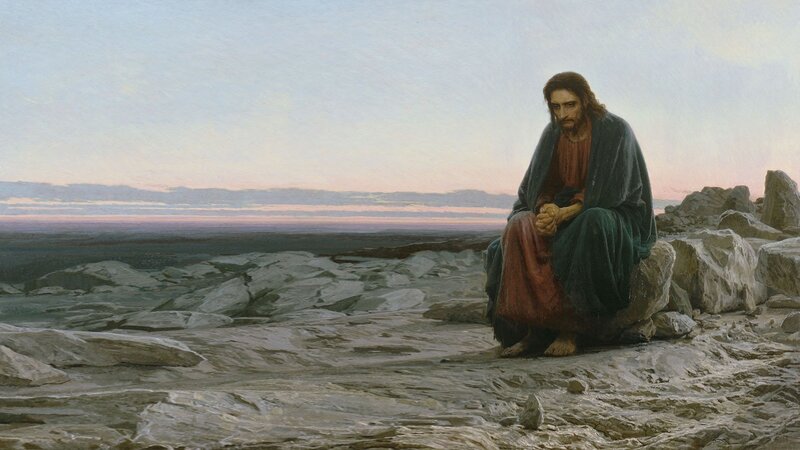 Jesus on a Rocky Hill