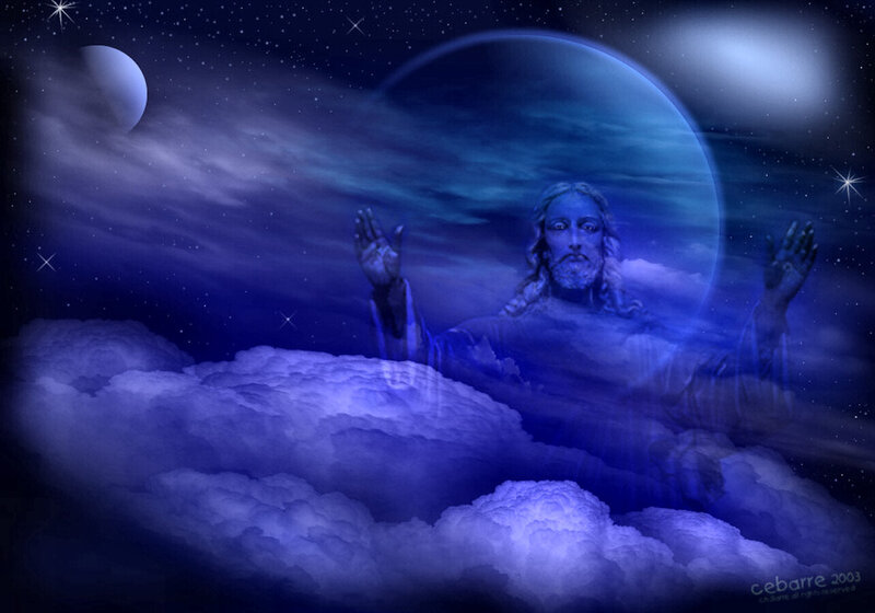 Jesus on Clouds