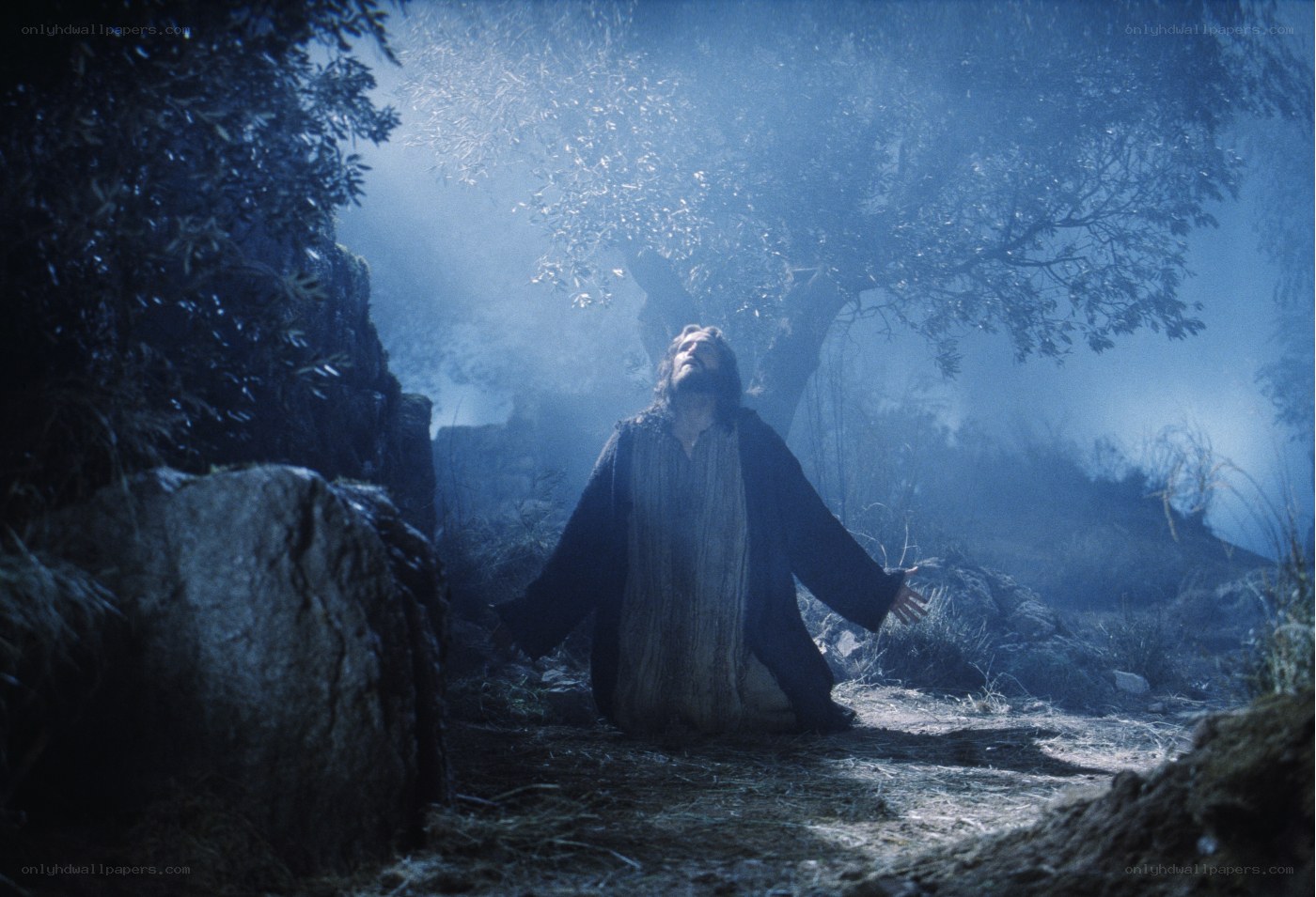 Jesus praying in Gethsemane