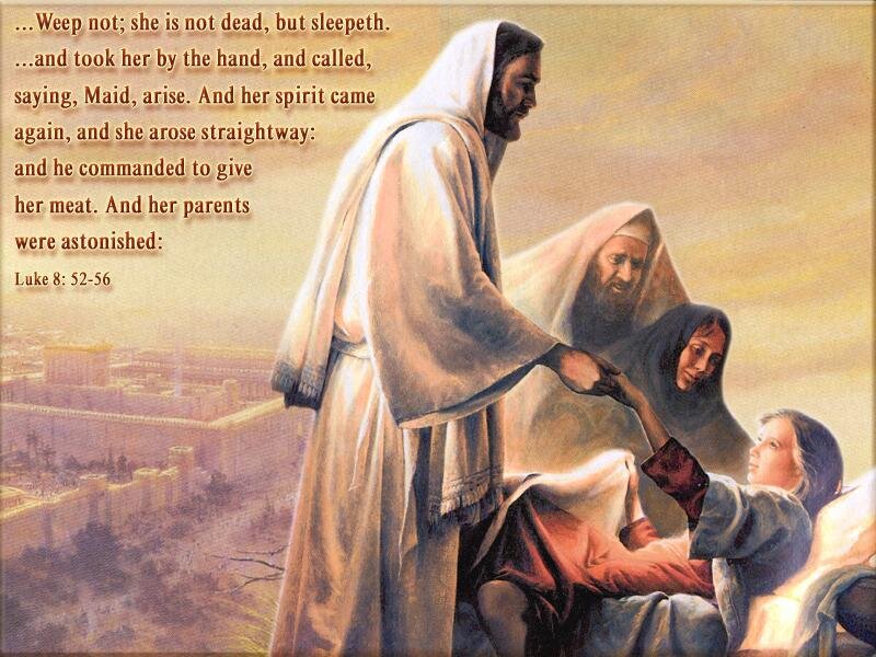 Jesus Raising a Girl