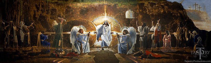 Jesus Rising from Tomb