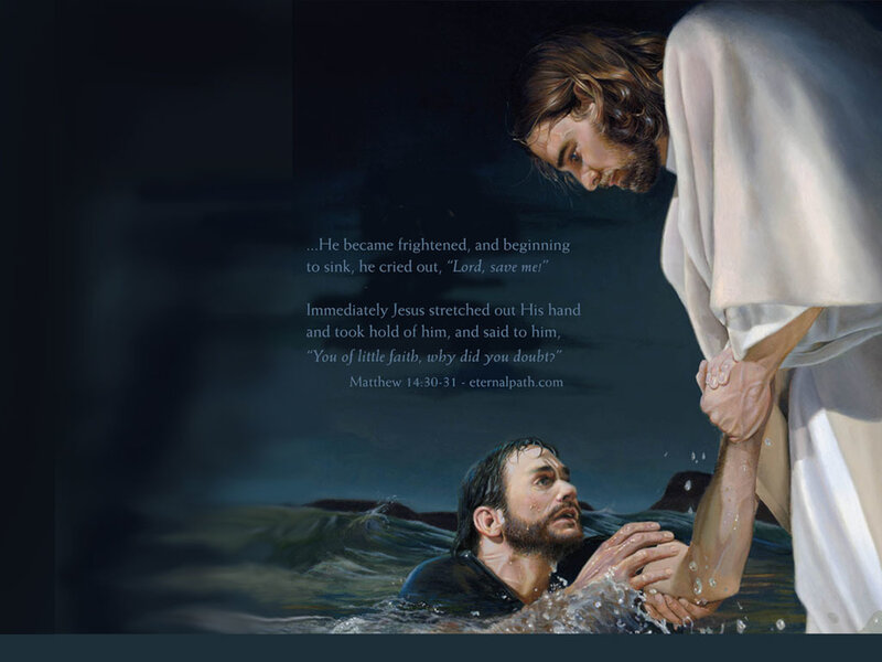 Jesus Saving Peter
