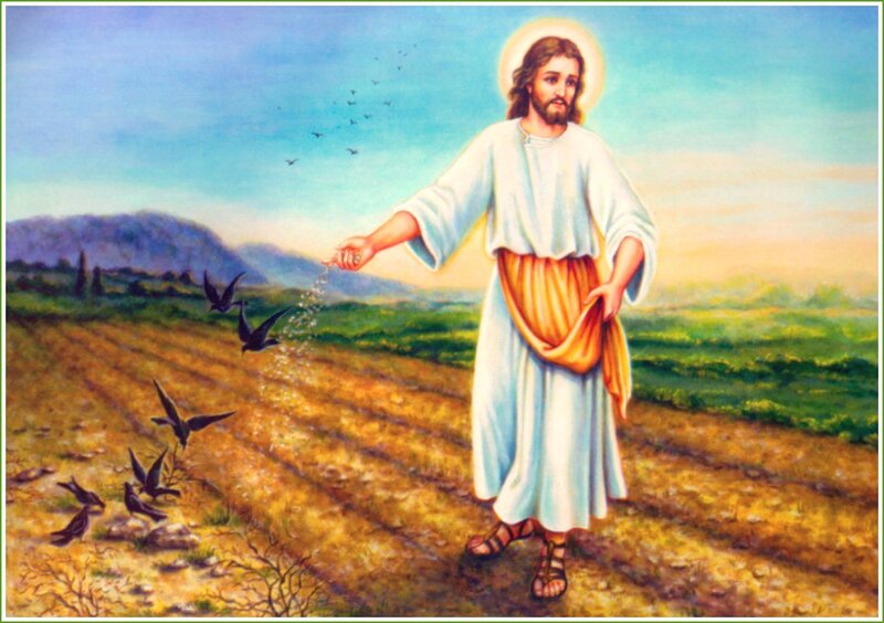 Jesus Sowing Seeds