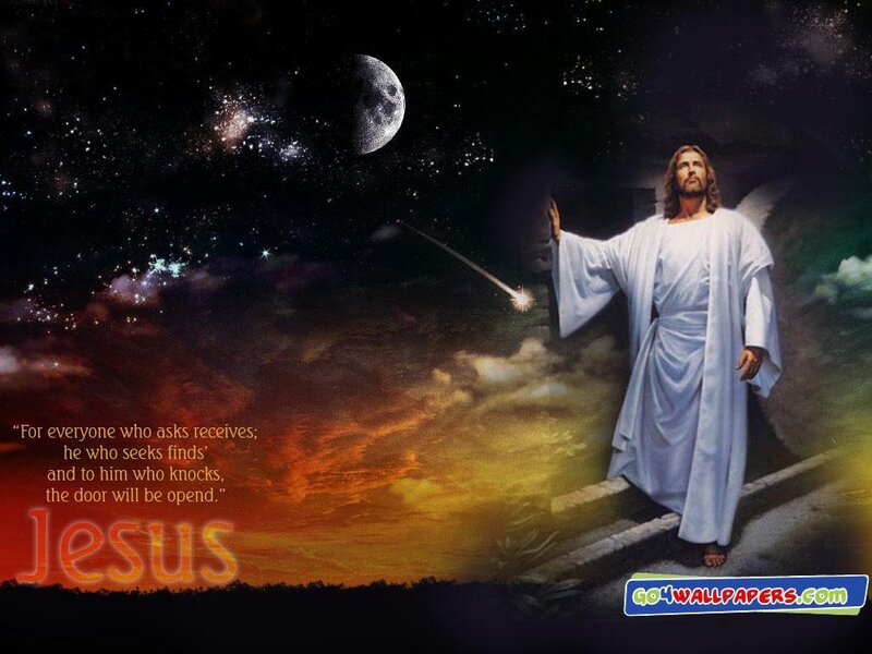 Jesus Standing on Steps