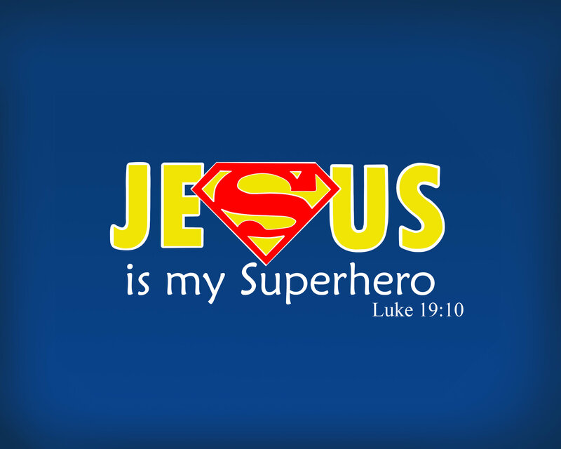 Jesus Superhero Text