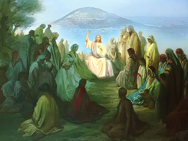 Jesus Teaching Disciples — Green