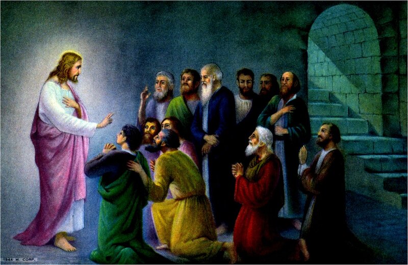 Jesus Teaching Disciples — Purple