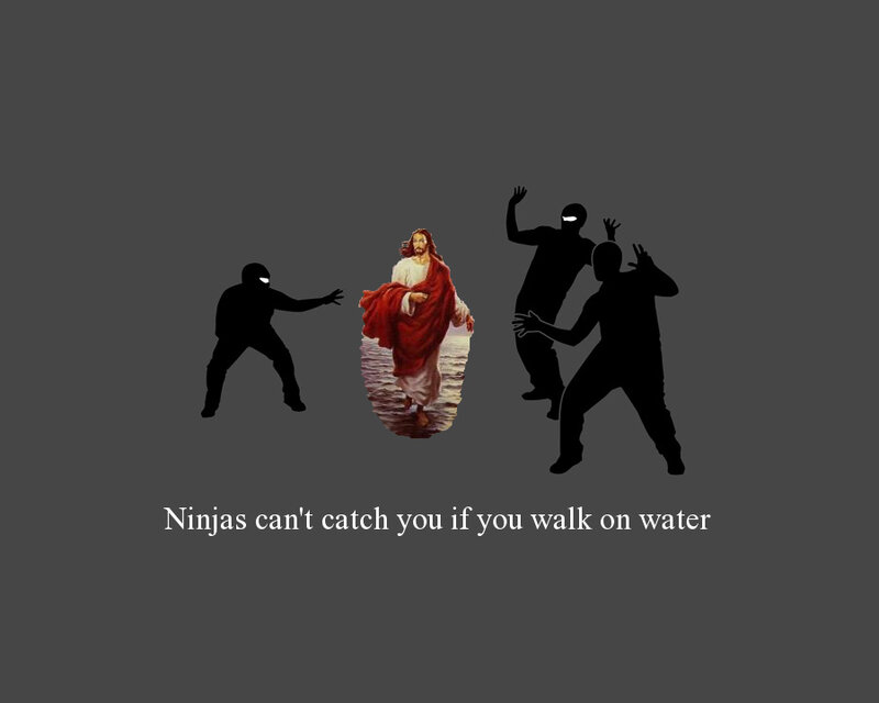Jesus vs ninjas