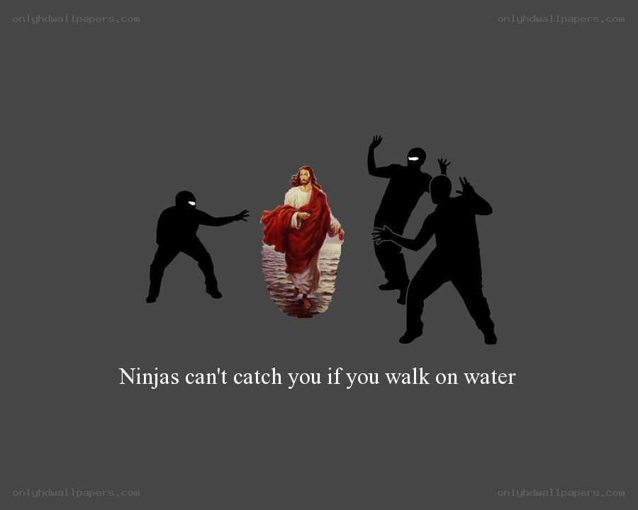 Jesus vs ninjas