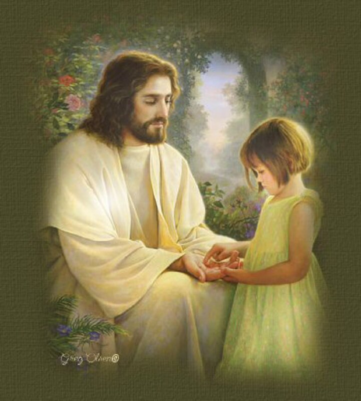 Jesus with a child