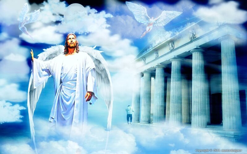 Jesus with Angel Wings