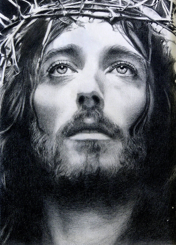 Jesus with crown of thorns