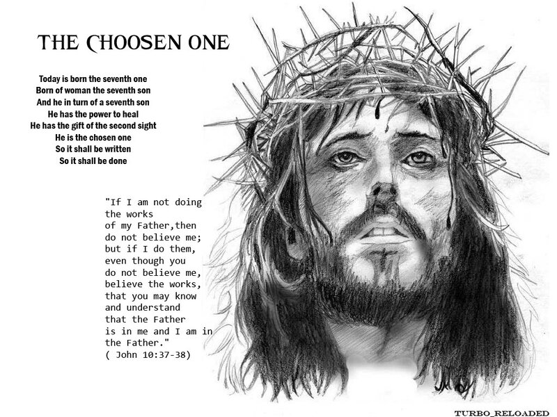 Jesus with Crown of Thorns — Black