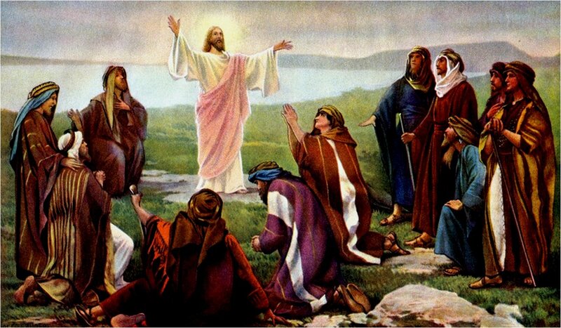 Jesus with Disciples — Green