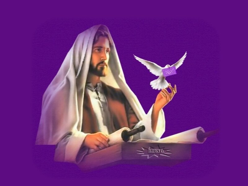 Jesus with Dove and Scroll