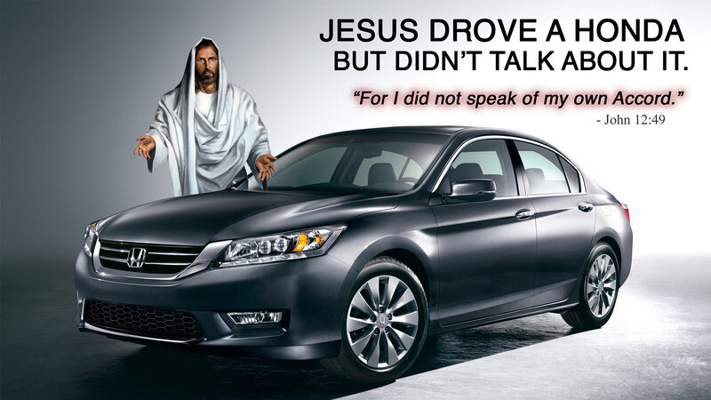 Jesus with Honda Accord
