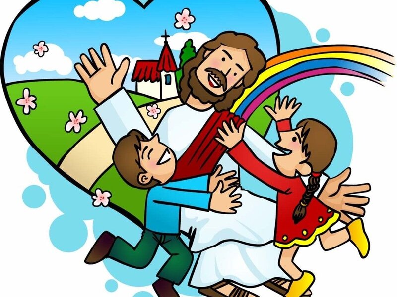Jesus with Two Children