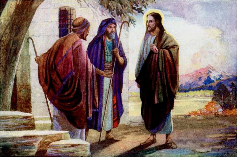 Jesus with Two Men