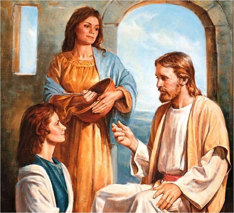 Jesus with Two Women