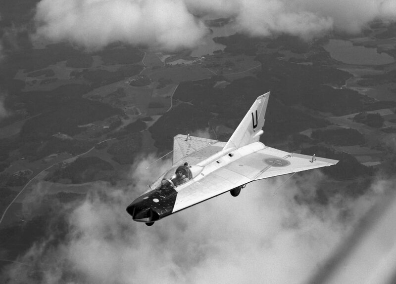 Jet Aircraft in Flight — Black, Dramatic, Photograph