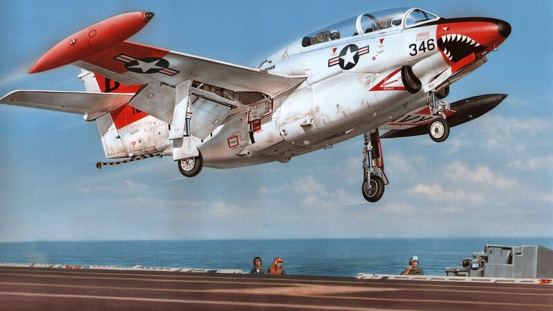 Jet Aircraft Landing — White