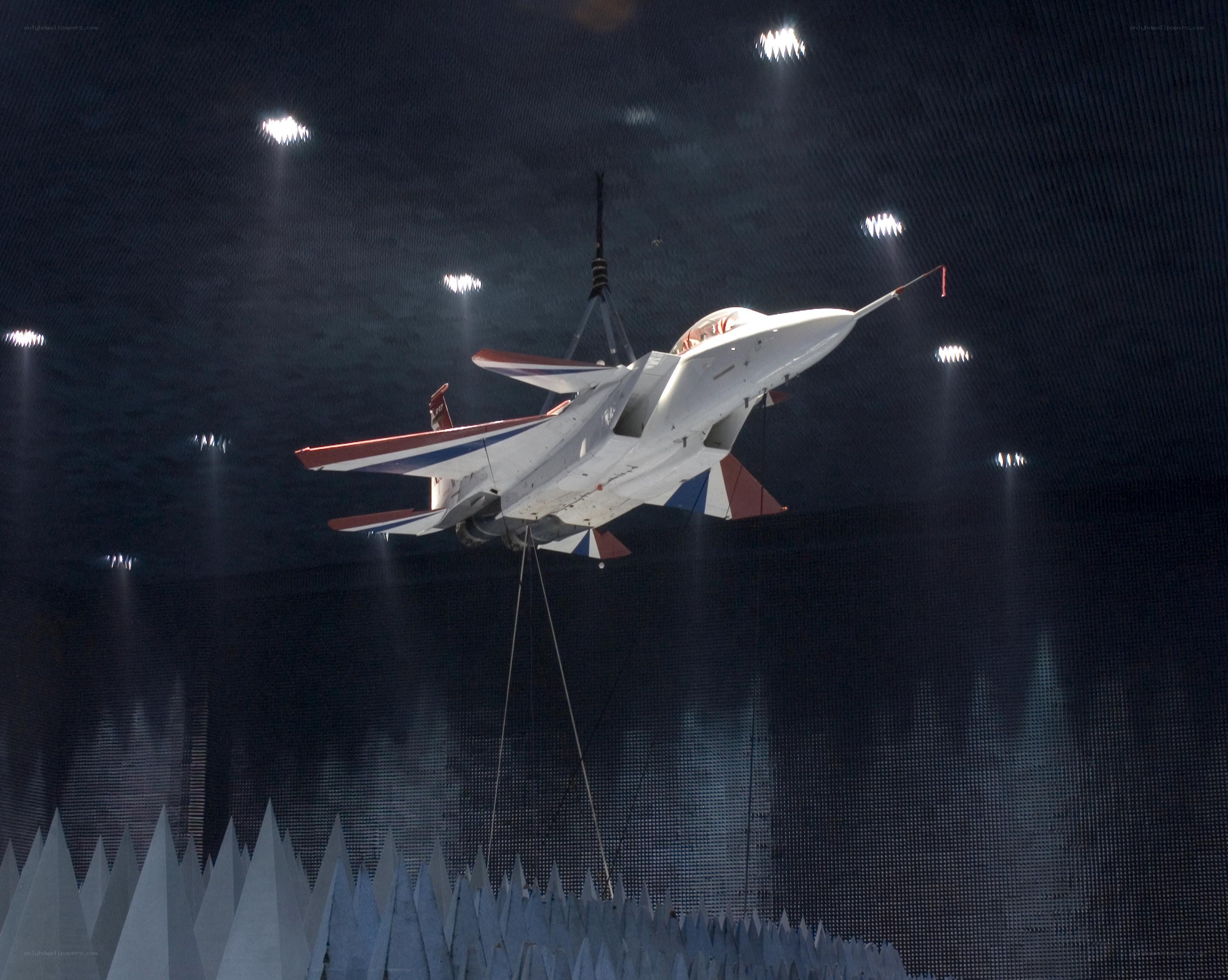 Jet aircraft on display