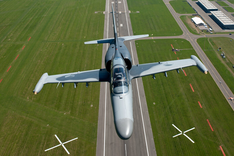 Jet Aircraft over Runway