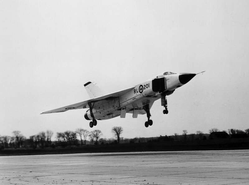 Jet Aircraft Taking Off — Black