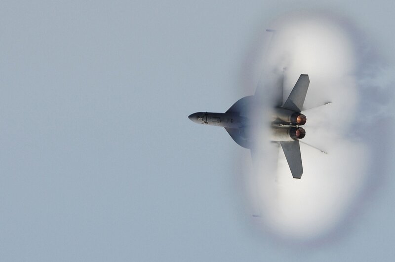 jet breaking the sound barrier