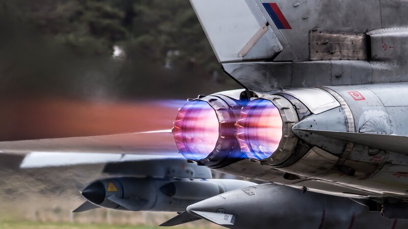 Jet Engine Exhaust — Gray