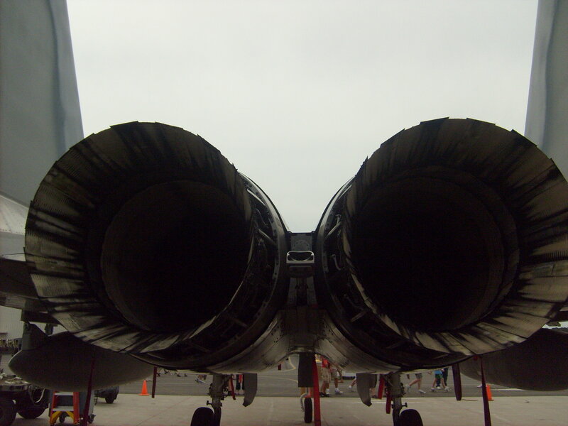 jet engine exhaust view